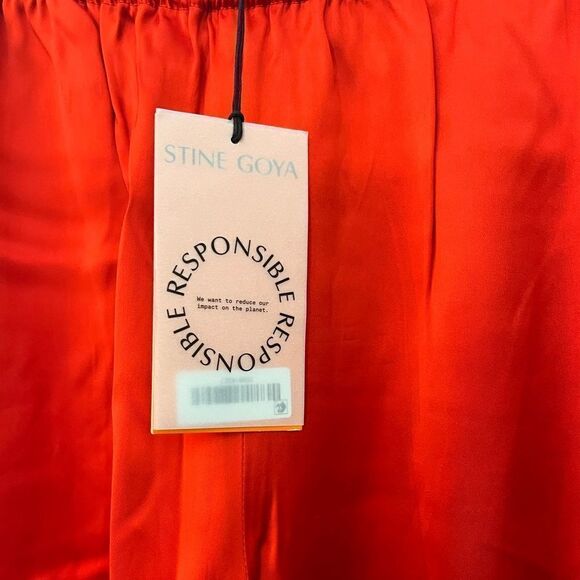 NWT Stine Goya Fatuna Red Cargo Trousers Woman size Medium - Picture 3 of 12